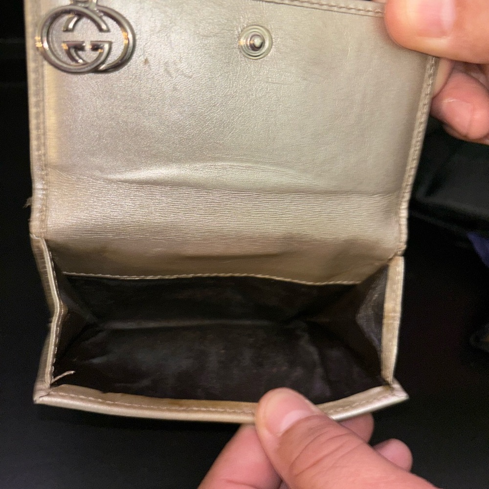 Gucci Silver Patterned Wallet - image 2